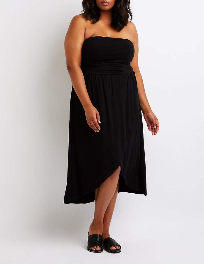 Plus Size Wrap Maxi Dress