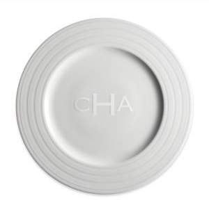 Personalized Cambridge Stripe Dinner Plate