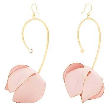 Flower drop earrings