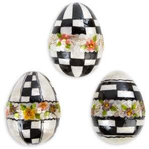 MacKenzie-Childs Floral Egg Set