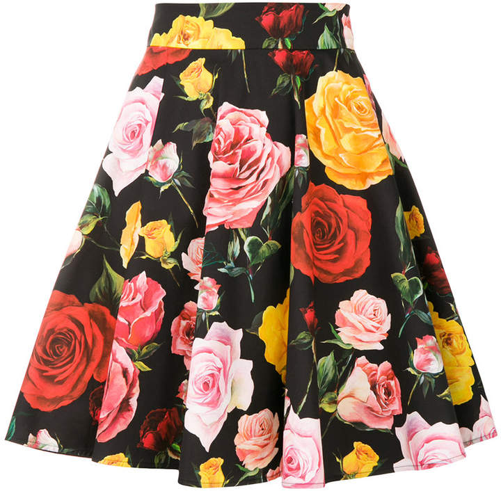 floral printed skirt