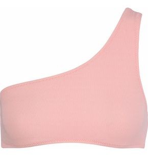 The Cindy One-Shoulder Ribbed Bikini Top