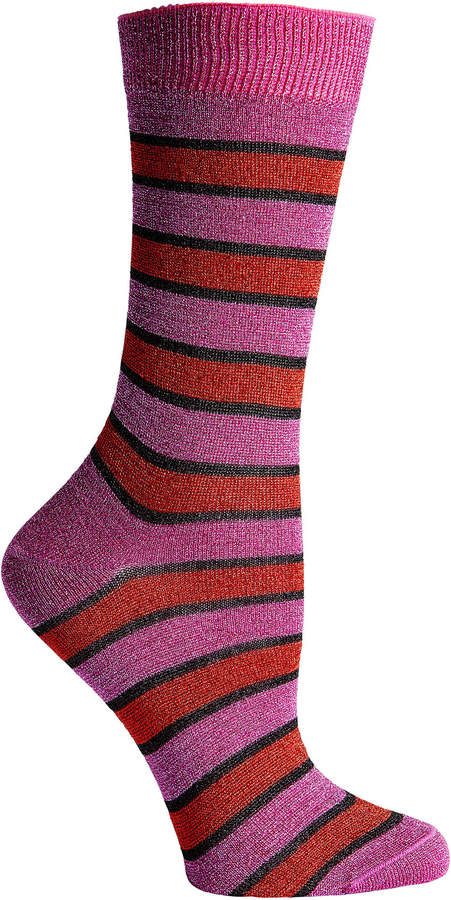 Striped Fuschia Socks