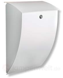 Milano verzinkter Stahlbriefkasten in Weiß