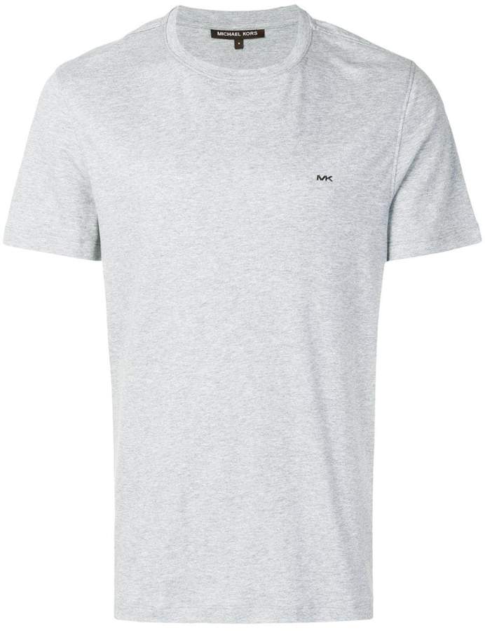 T-Shirt mit Logo-Stickerei