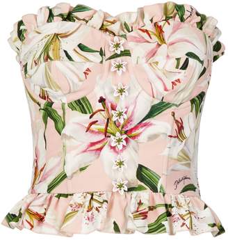 Dolce & Gabbana Floral Bustier Top Dolce & Gabbana Floral Bustier Top