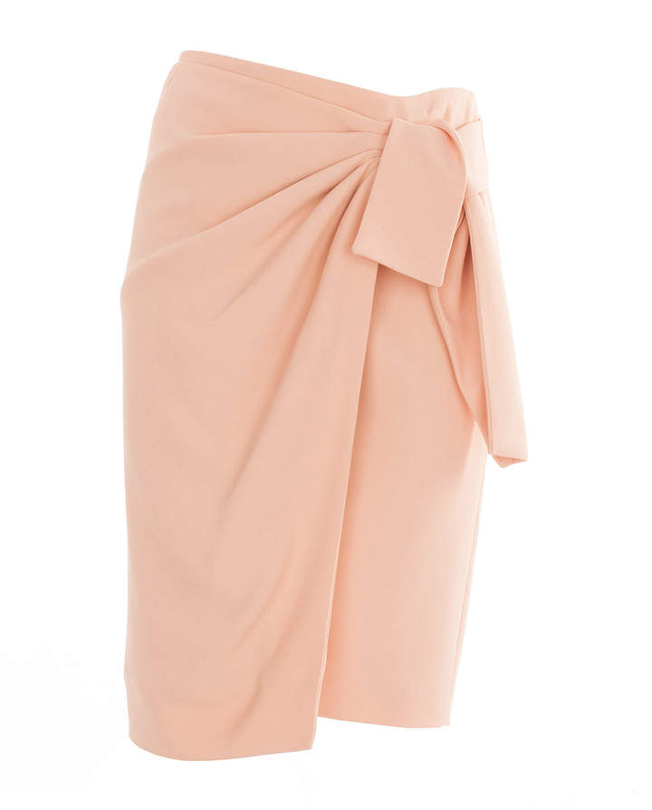 Wrap Skirt With Bow