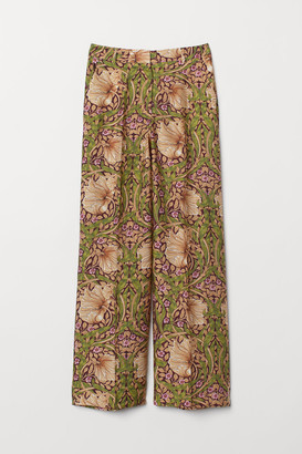 H&M Wide-leg Pants - Red