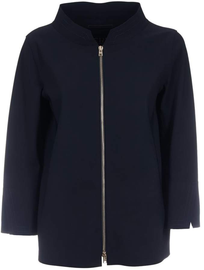 Cropped Sleeve Boxy Jacket