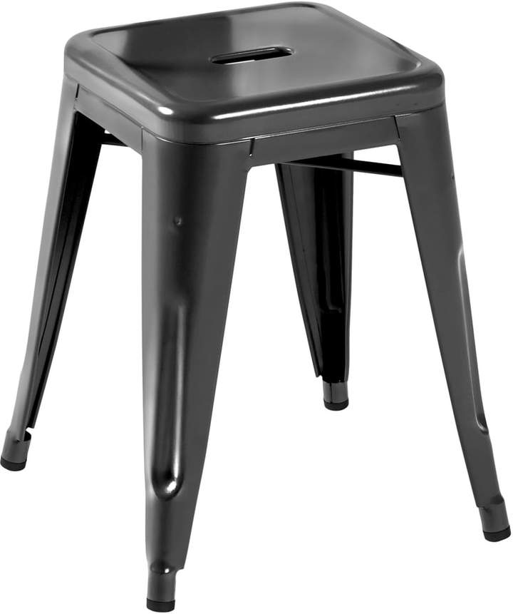 Tolix - H45 Hocker Indoor, schwarz glänzend