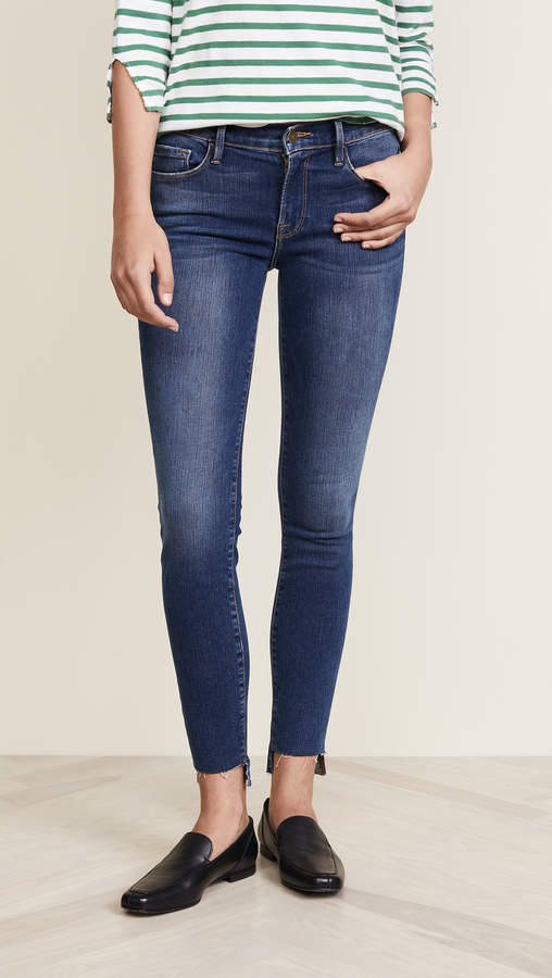 Le Skinny De Jeanne Raw Stagger Jeans