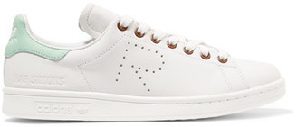 adidas Originals - + Raf Simons Stan Smith Perforated Leather Sneakers - White