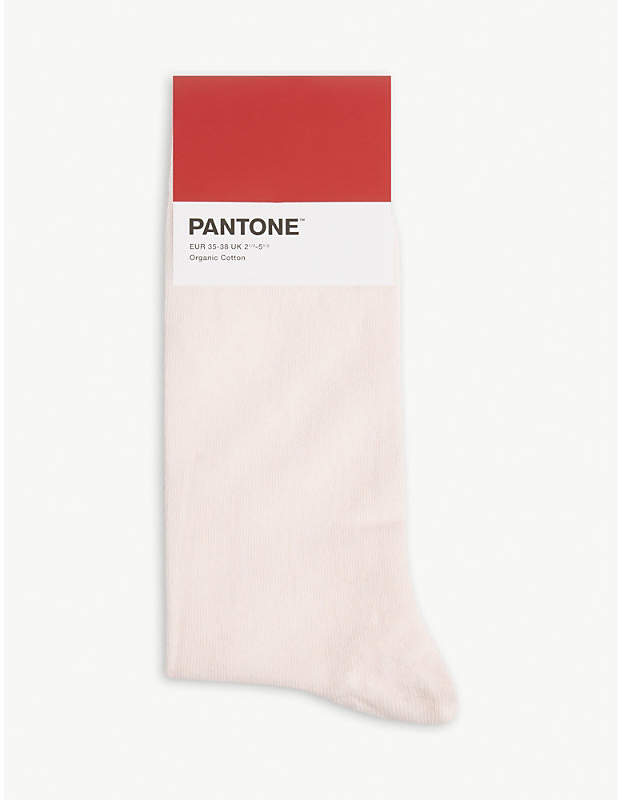 Cotton-blend logo socks
