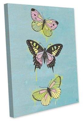 Astra Art Butterflies 14-Inch x 11-Inch Canvas Wal...