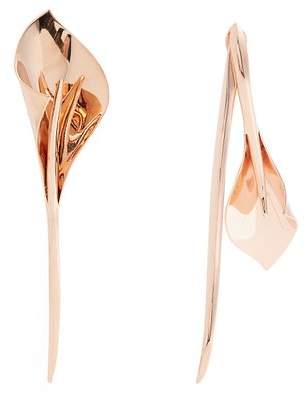 RYAN STORER Lily rose-gold plated earrings