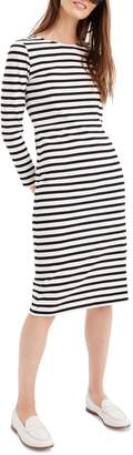 J.Crew Stripe Long Sleeve Cotton Dress
