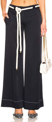 Monse Wide Leg Trouser in Navy | FWRD