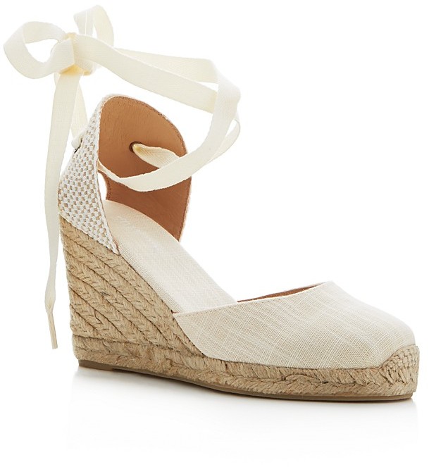 Tall Lace Up Espadrille Wedge Sandals