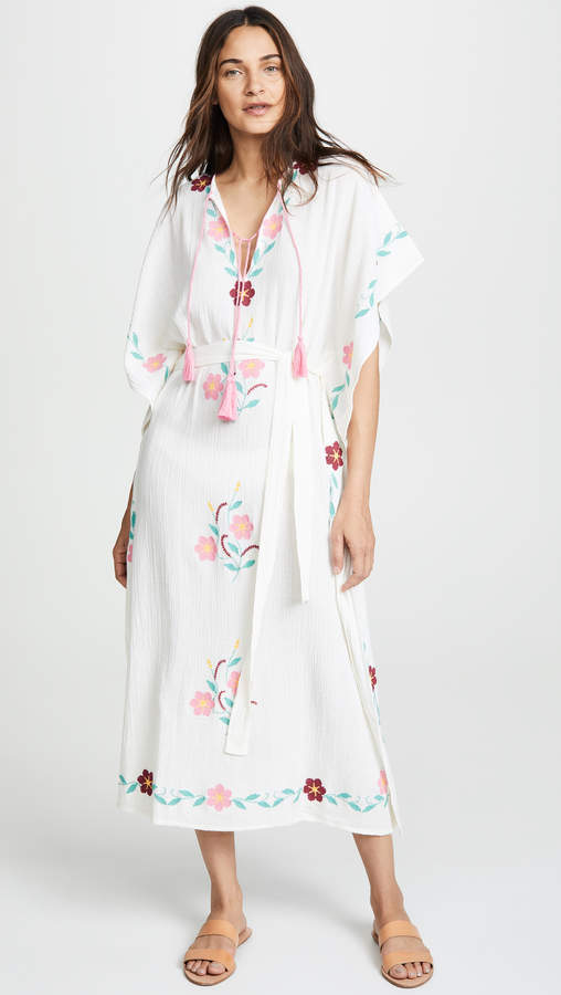 BLUE BOHEME Embroidered Caftan