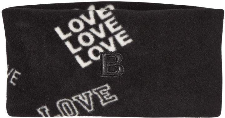 The BRAND Black Love Print Fleece Headband