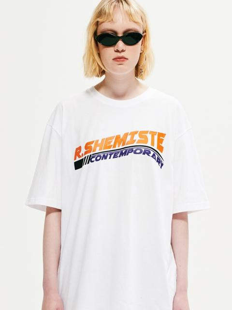 [UNISEX] Wave Logo Top-White