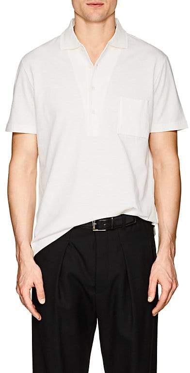 Men's Cotton-Linen Piqué Polo Shirt