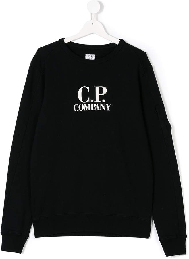 Cp Company Kids Teen logo print sweatshirt