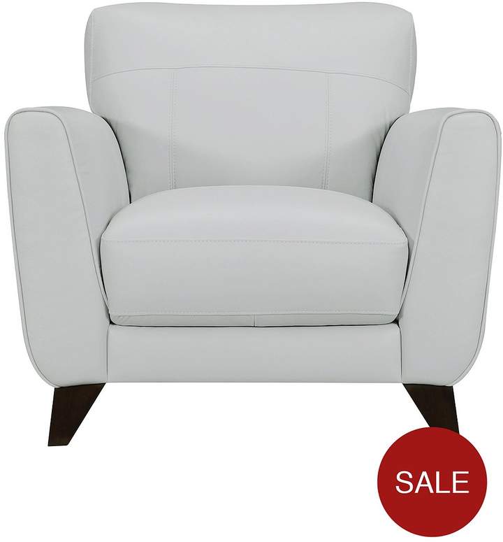 Ideal Home Portman Luxury Leather/Faux Leather Armchair
