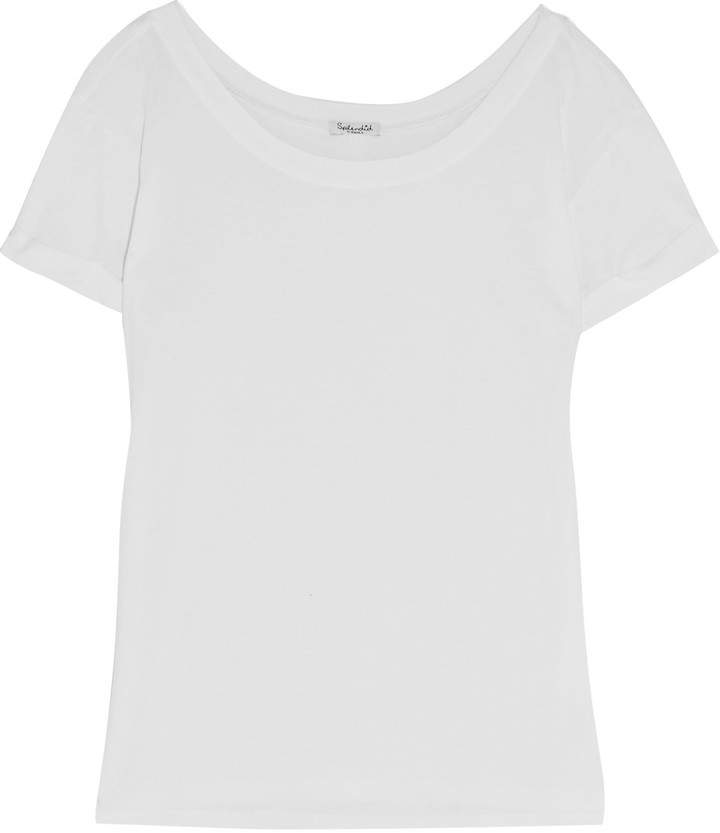Supima cotton and modal-blend T-shirt