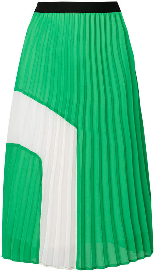 Essentiel Antwerp Plissierter Rock mit kontrastierendem Design