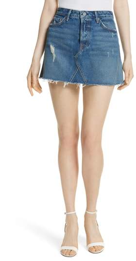Eva Denim A-Frame Gusset Skirt