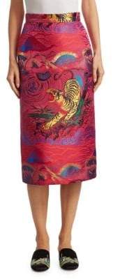Tiger-Print Skirt