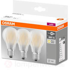 LED-Lampe E27 7W, 806 Lumen, 3er-Set