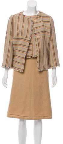 Wool Three-Piece Skirt Suit
