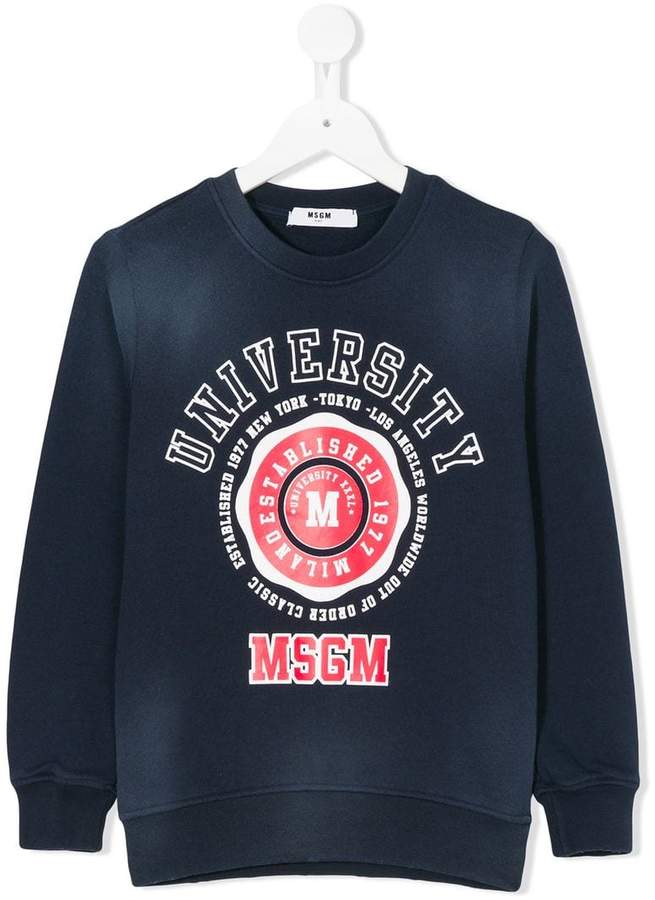 university logo sweatshirt