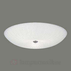 Sol - LED-Glas-Deckenleuchte mit hübschem Ornament