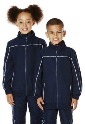 F&F School Piped Seam Soft Touch Sports Jacket