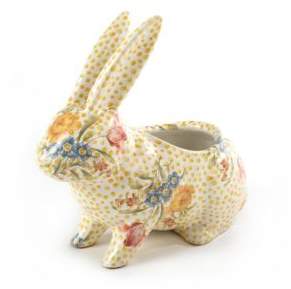 MacKenzie-Childs Dotted Rabbit Planter