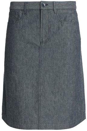Cotton And Linen-Blend Skirt