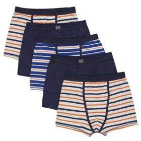 5 Pack of Striped and Plain Trunks