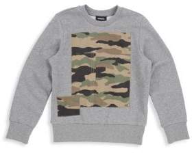 Little Boy's & Boy's Camouflage-Print Cotton Sweatshirt