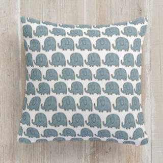 Elephants on Parade Self-Launch Square Pillows
