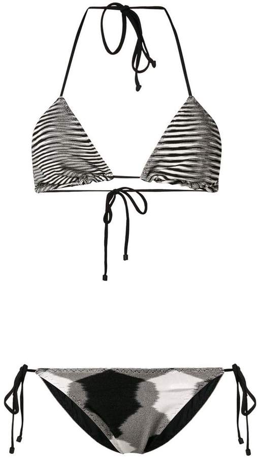 Mare striped bikini set
