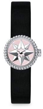 La D de Satin, Mother-Of-Pearl & Stainless Steel Star Watch