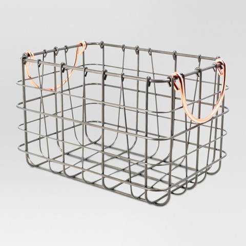 Wire Basket Antique Pewter