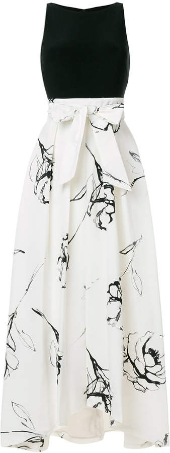 floral print flared dress