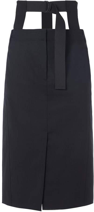Serge Suiting Trouser Skirt with Removable Corset Belt