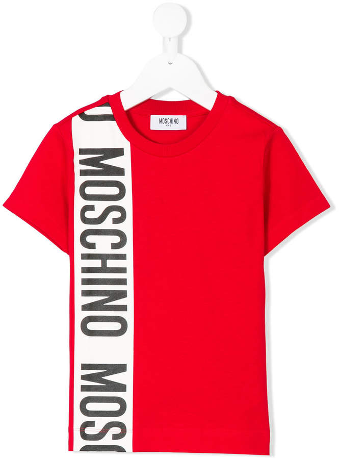 Moschino Kids logo panel T-shirt