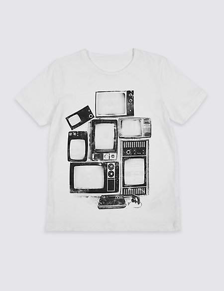 Pure Cotton TV Graphic Top (3-16 Years)