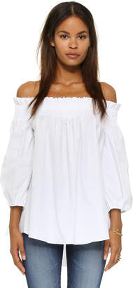 Caroline Constas Lou Off the Shoulder Blouse